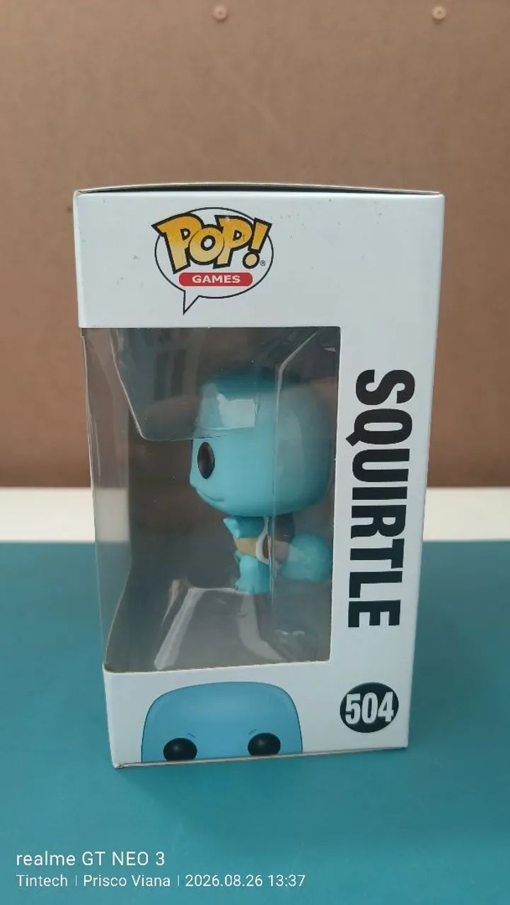 Funko Pop Squirtle #504 Pokémon Original Novo Lacrado - Foto 2