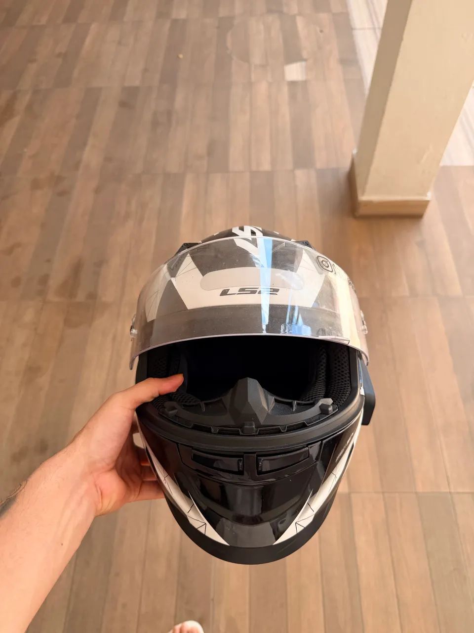 LS2 DRAZZE PRETO E BRANCO  - Foto 3