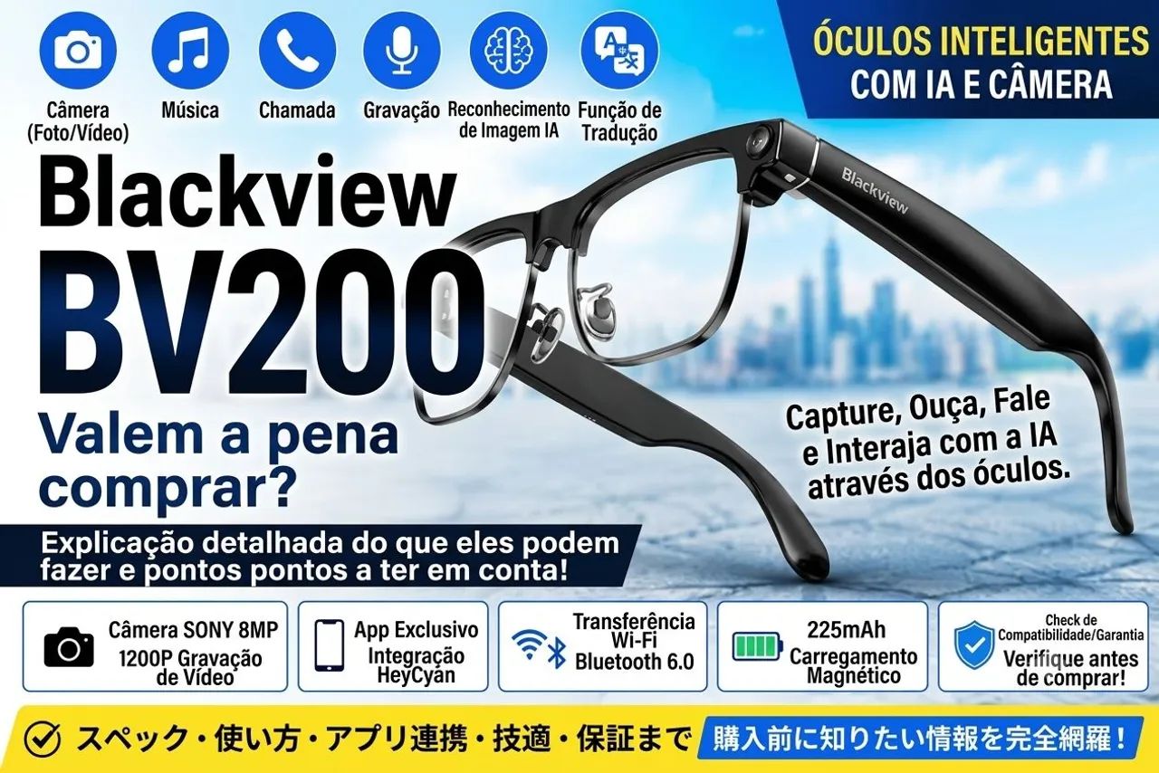 Óculos META IA BLACKVIEW BV200 - Foto 2
