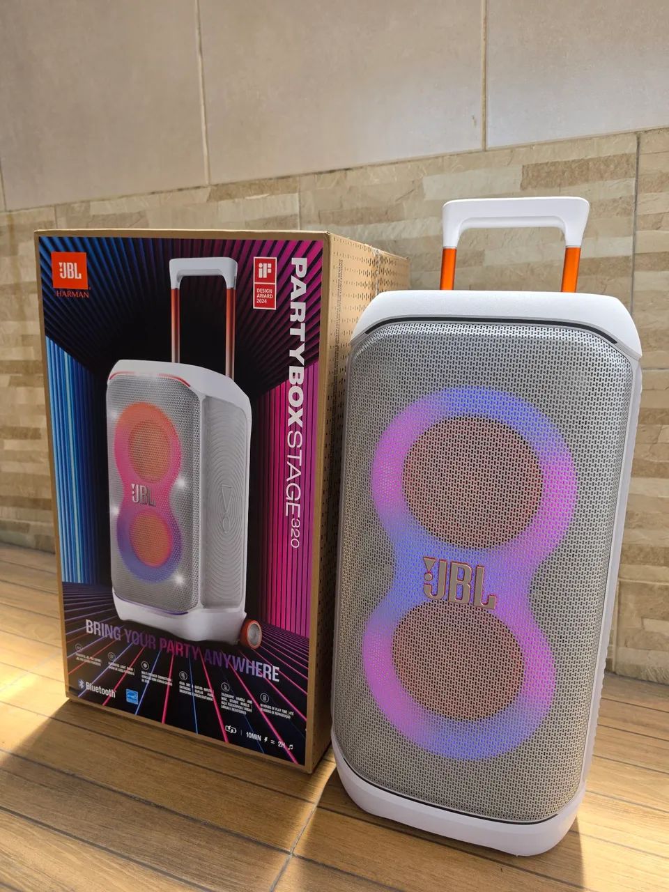 Jbl PartyBox 320 Branca com NF e Garantia. 