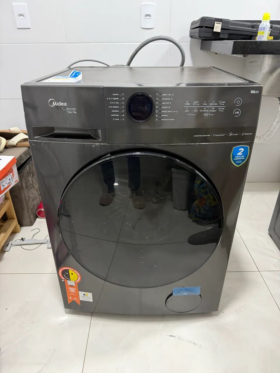 Máquina de lavar Midea lava e seca 11kg - Foto 3