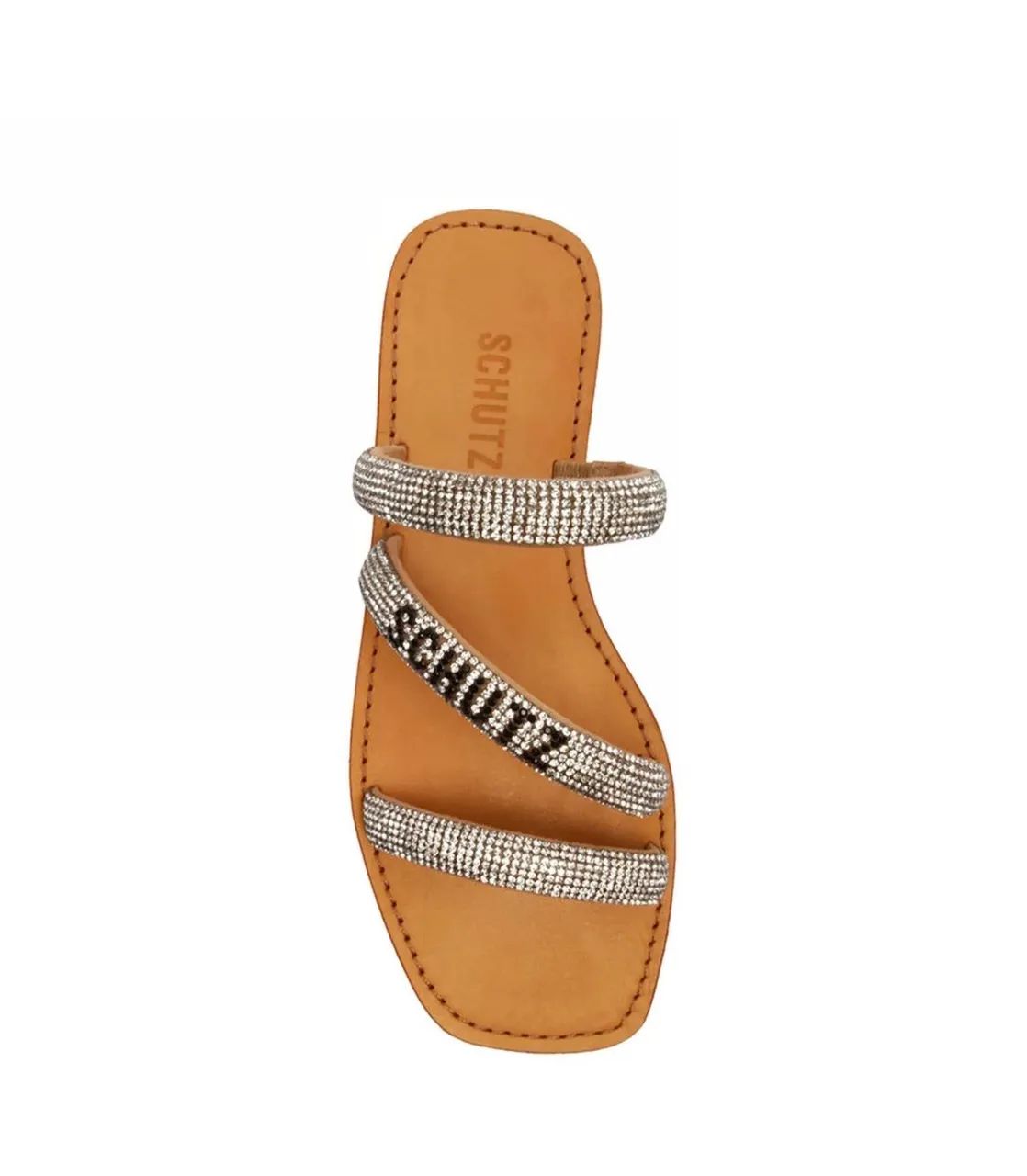sandália rasteira schutz strass 39 - Foto 4