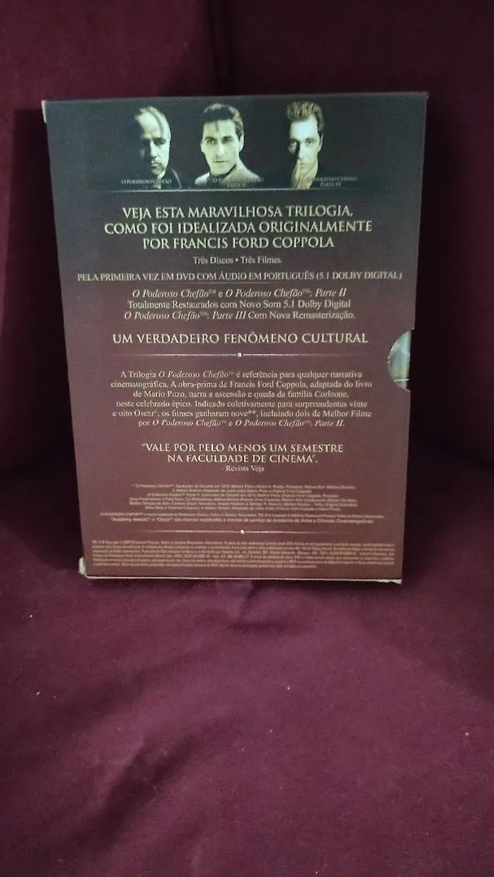 BOX DVD: Trilogia O Poderoso Chefão - Foto 3