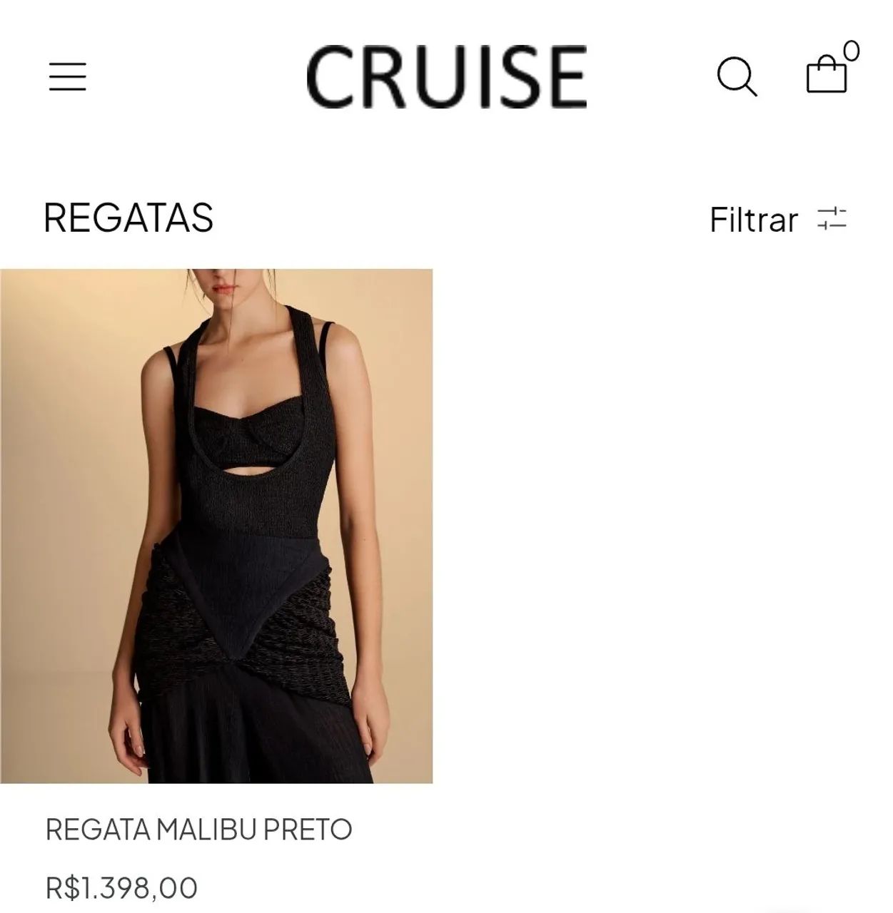 CRUISE cropped preta - Foto 4