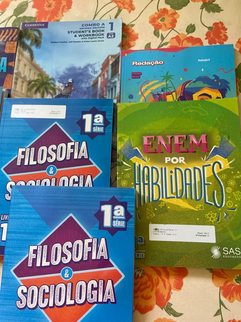 Conjunto de livro SAS primeiro ano do ensino médio, contendo 28 livros (química, biologia? - Foto 3