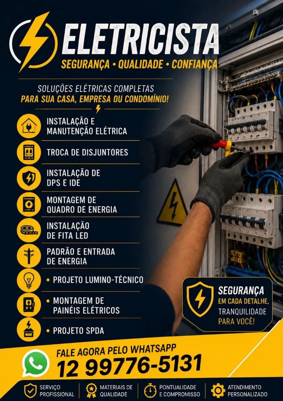 Eletricista no litoral 