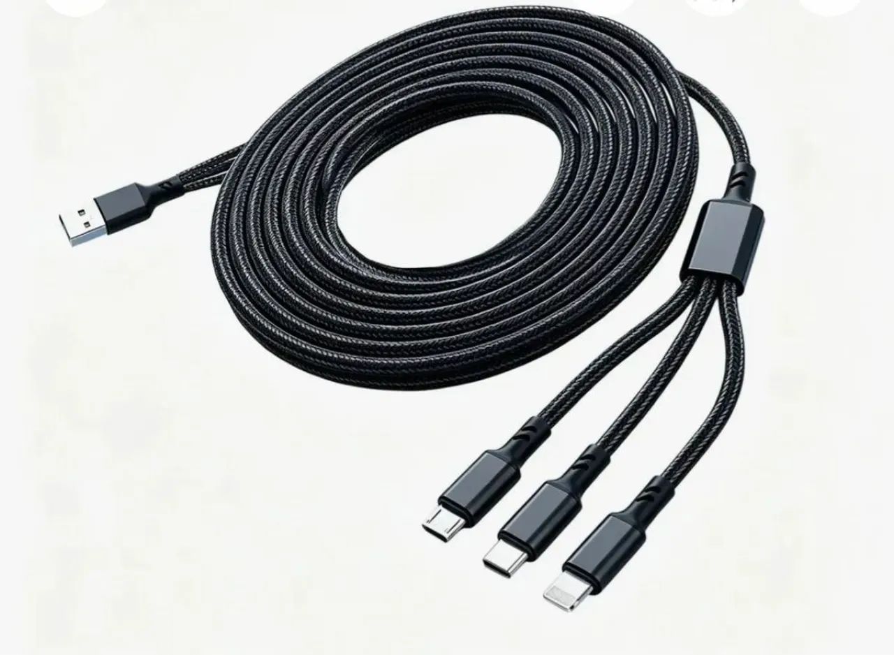 Cabo USB 3 em 1