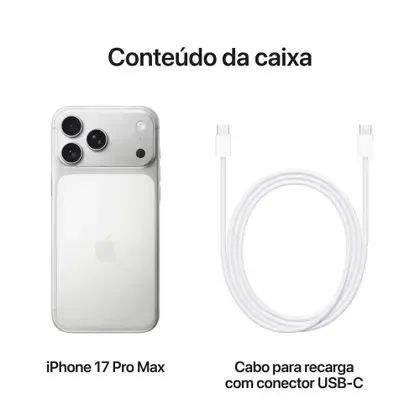 IPHONE 17 PRO MAX LACRADO PRATA - Foto 4