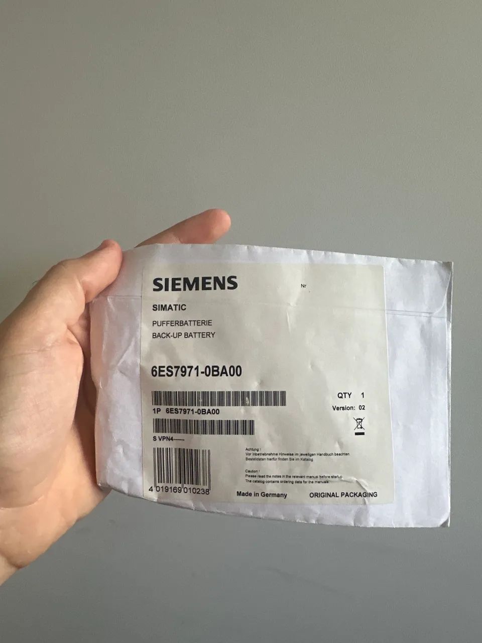 Bateria siemens 6ES7971-0BA00 - Foto 2