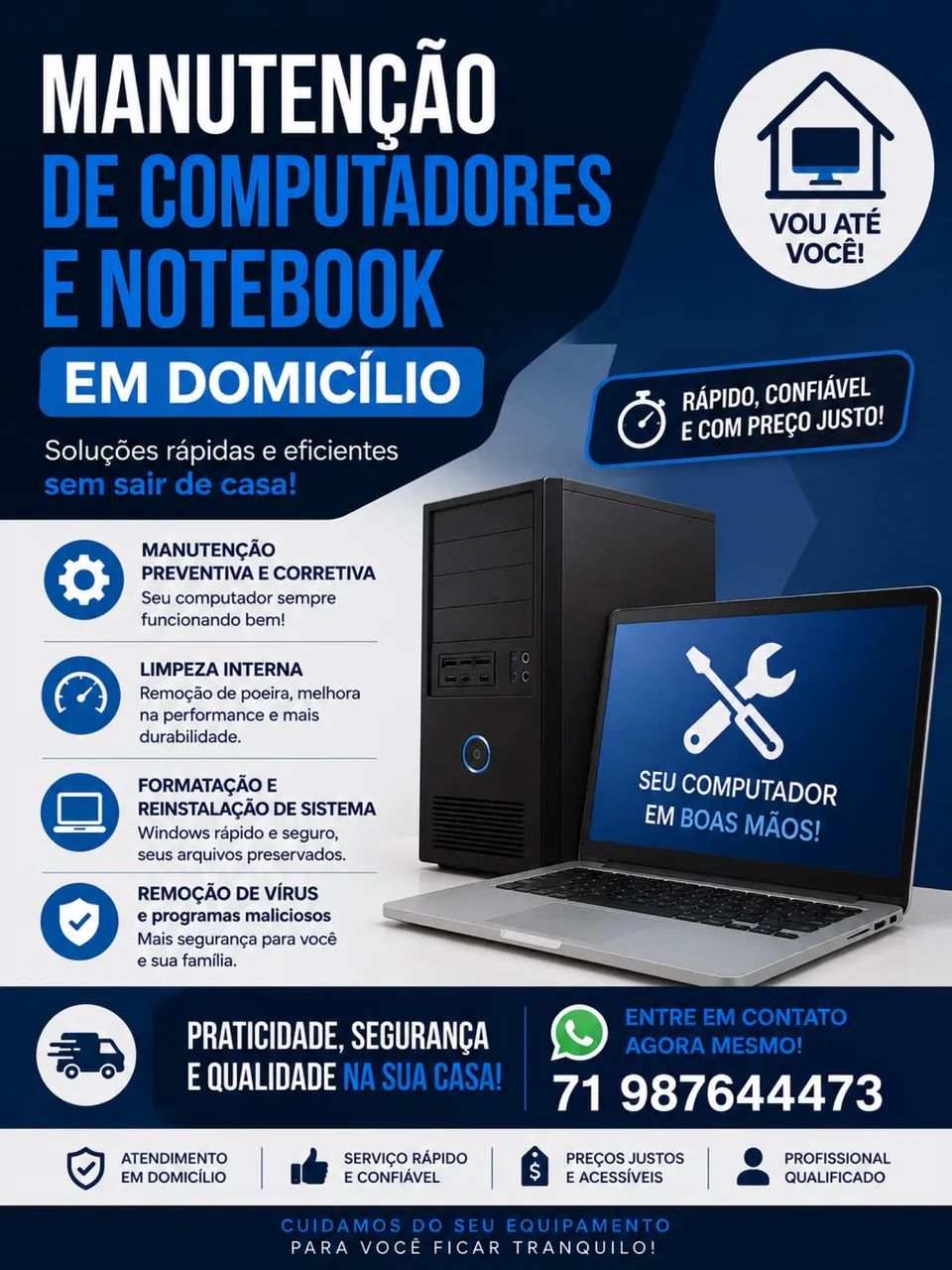 Manutenção de Computadores e notebook