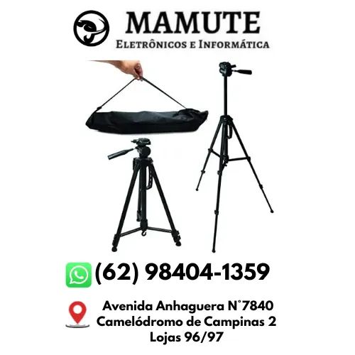 Tripé de Alumínio Profissional 1.5M com Suporte para Câmera Fotográfica e Celular