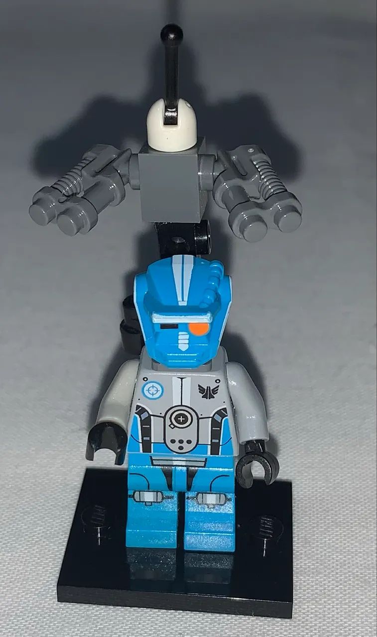 lego galaxy squad blue robot sidekick minifigure - Foto 3