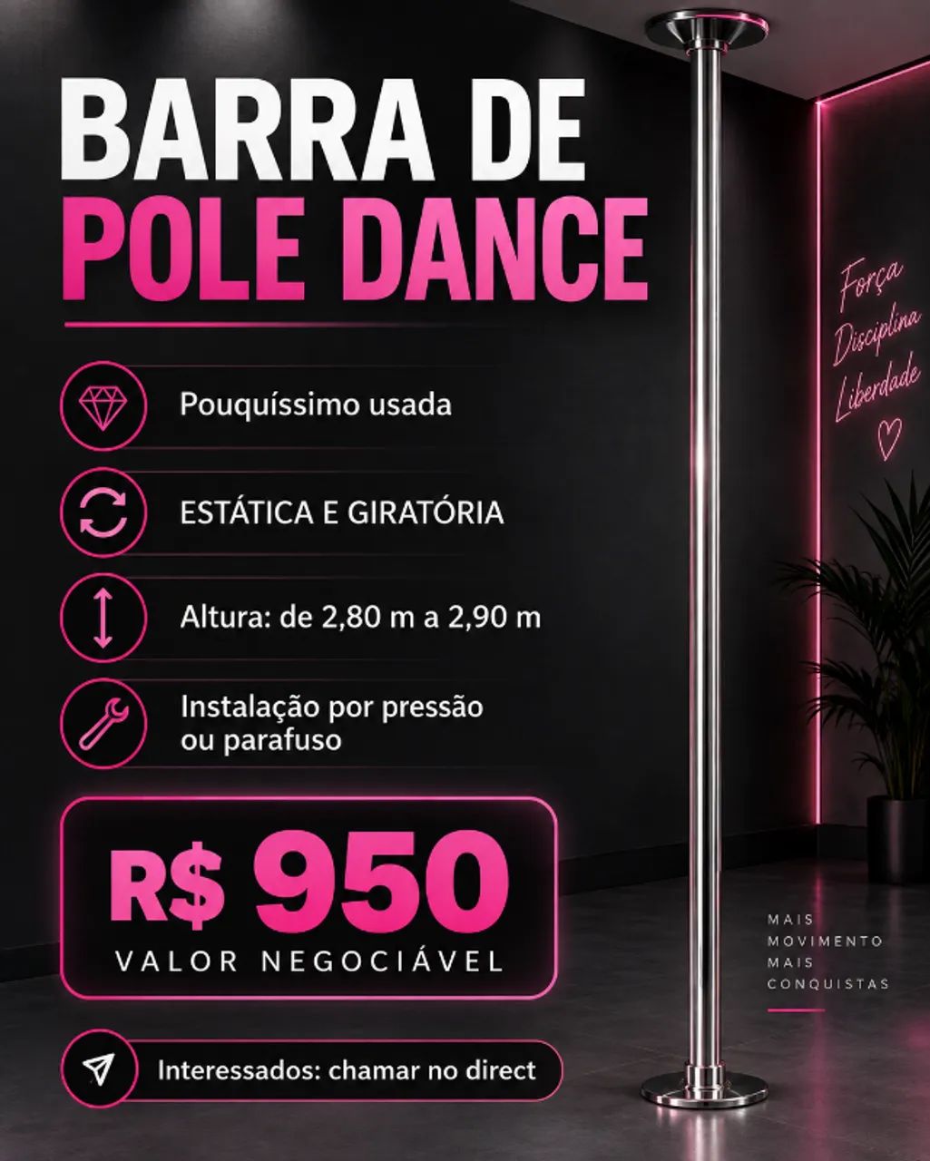 Barra de pole dance
