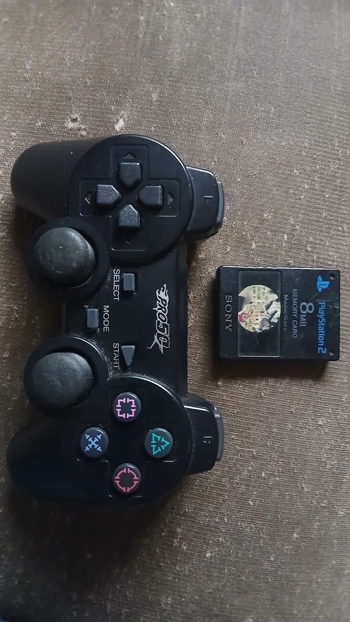 Controle de Play2 + memory card original