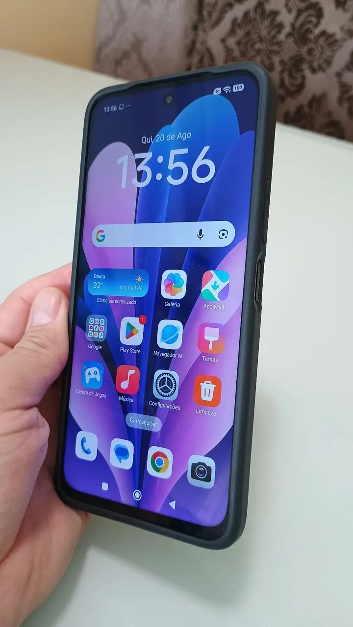 Celular Redmi 15 128GB - Impecável / Pouquíssimo Uso (Com Película e Capa) - Foto 5