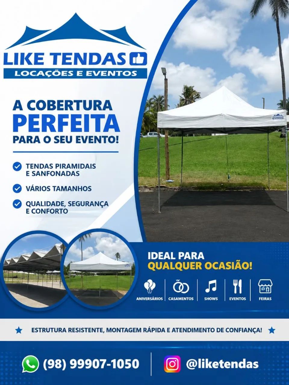 TENDAS PIRAMIDAIS E SANFONADAS/LOCAÇÕES. - Foto 4
