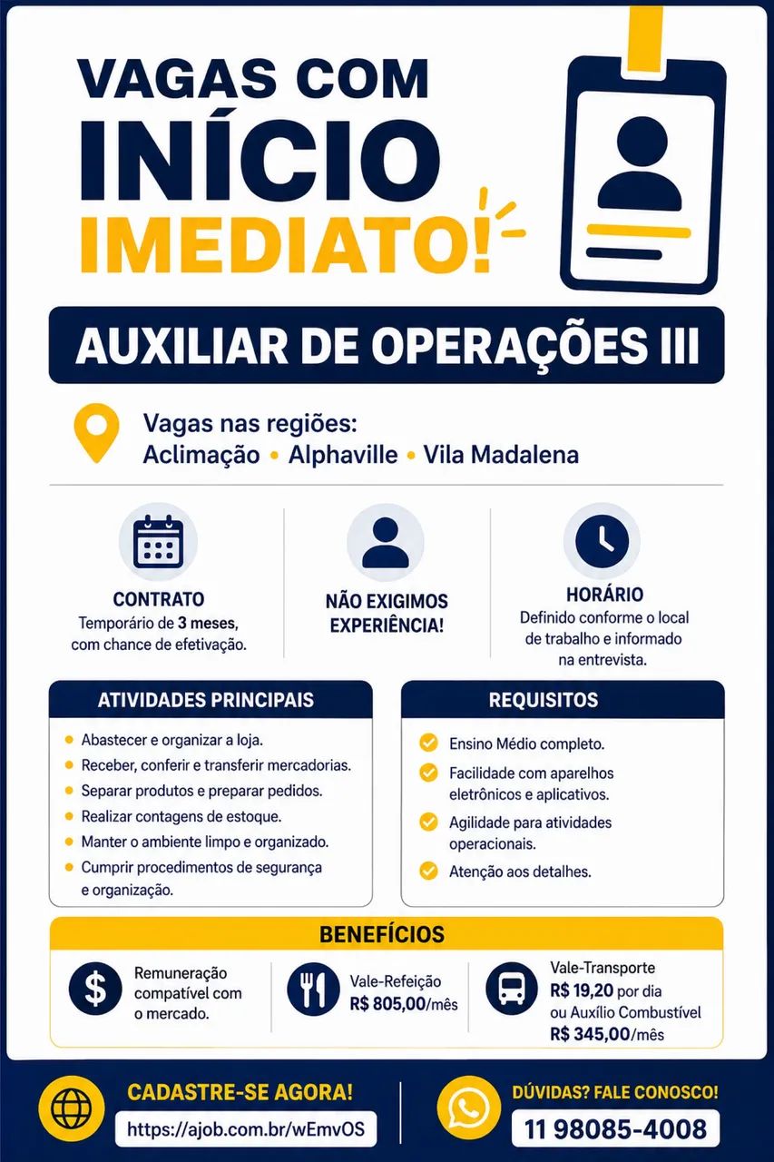 Auxiliar de logística 