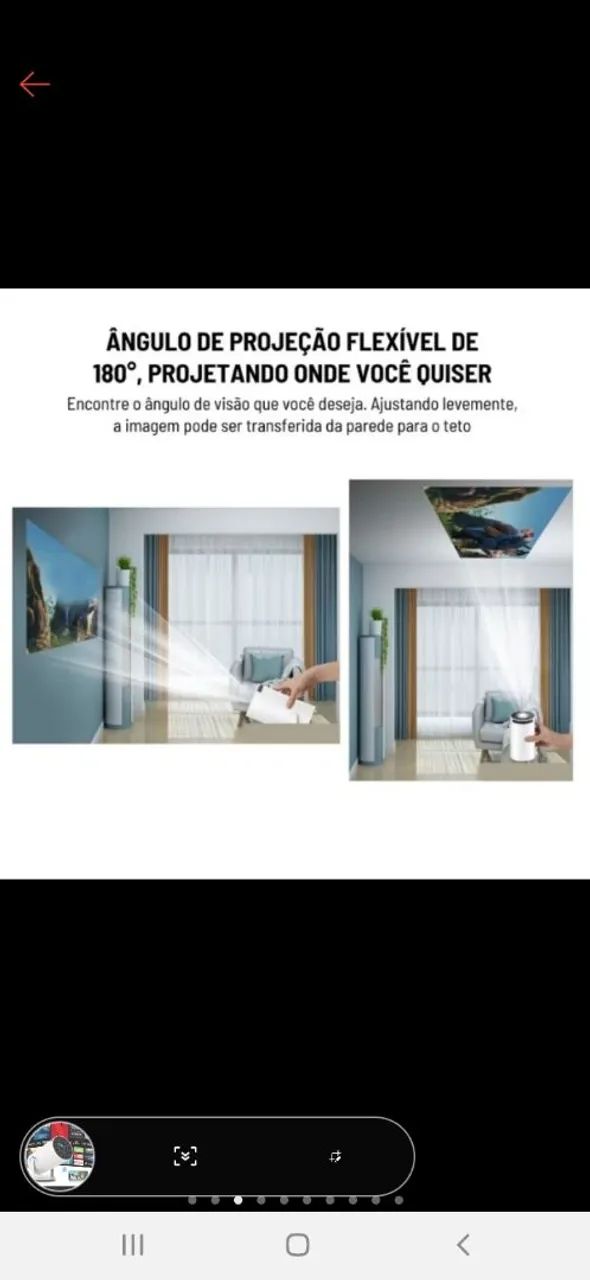 Projetor 4K HD 150 Polegadas Celular, Xbox, PS, Pc, Wifi HY300 Pro Magcubic - Foto 2