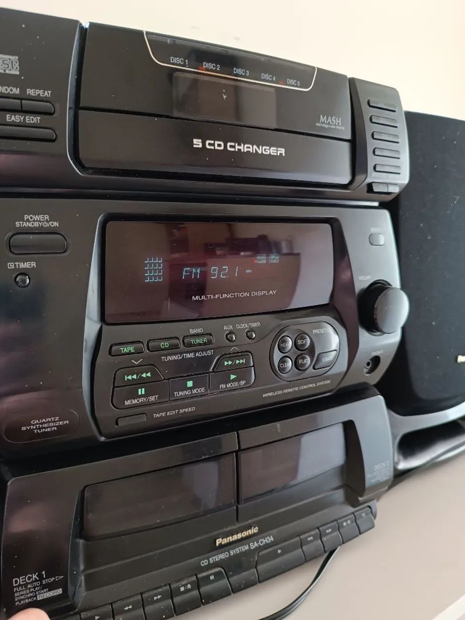 Minisystem Panasonic SA CH34 Funcionando  - Foto 2
