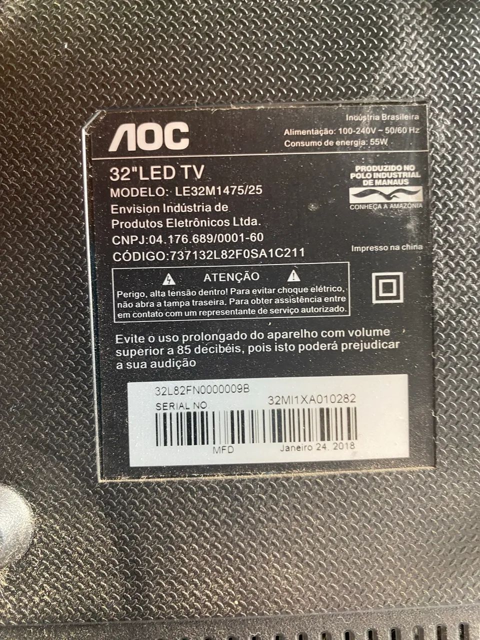 TV 32 polegadas AOC - Não é smart TV! - Foto 4