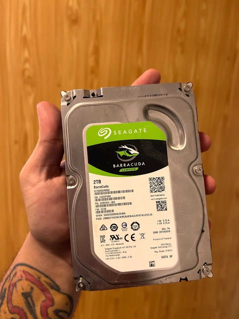 HD Interno Seagate BarraCuda 2TB 3.5" SATA III