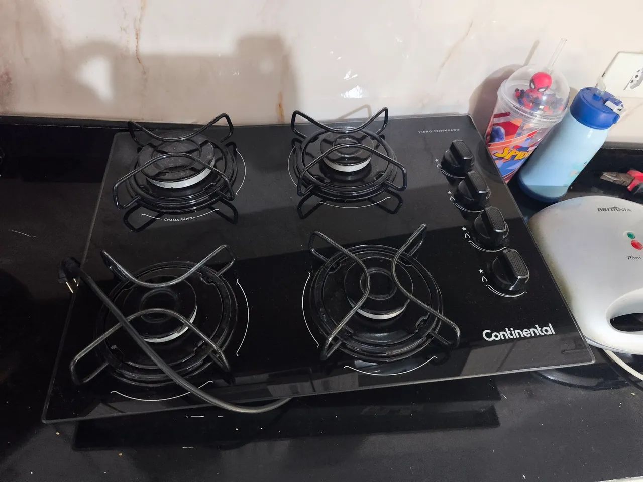 Cooktop a gás 4 bocas 