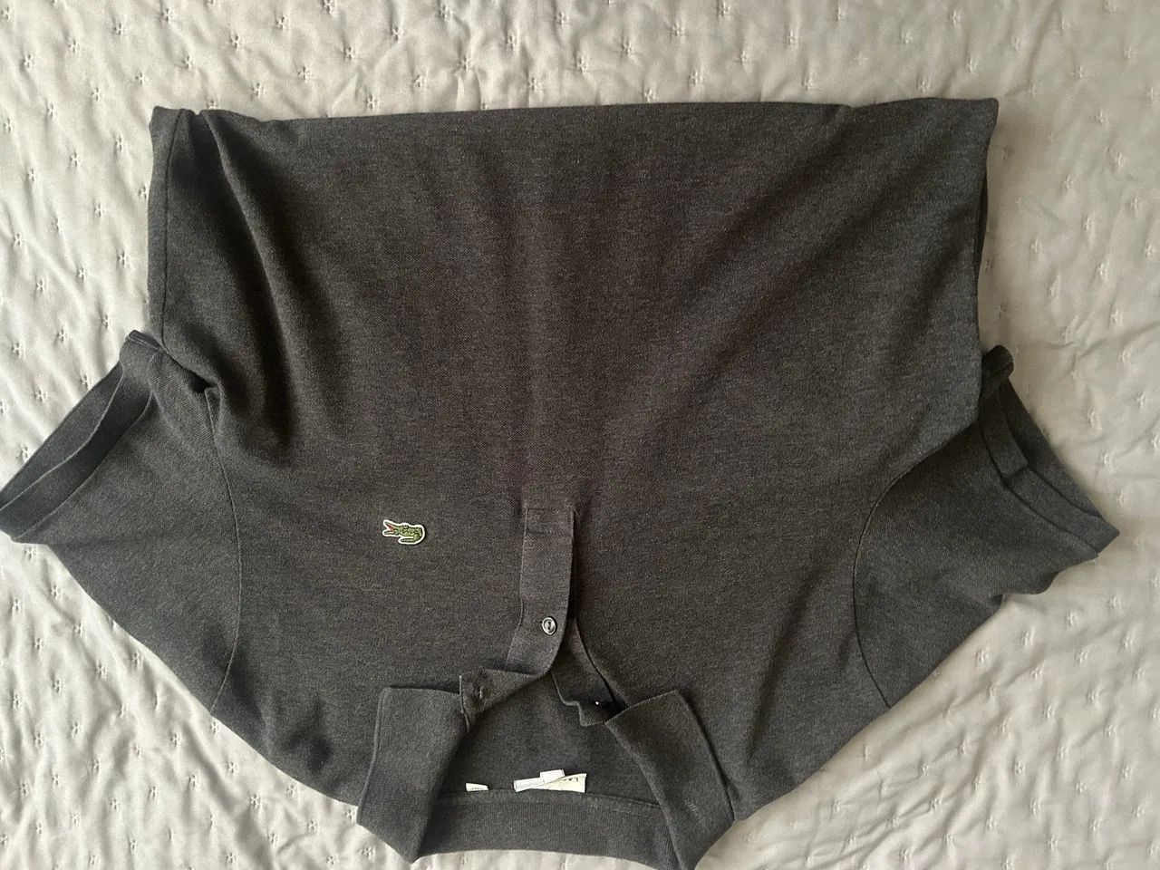 Polo Lacoste cinza 