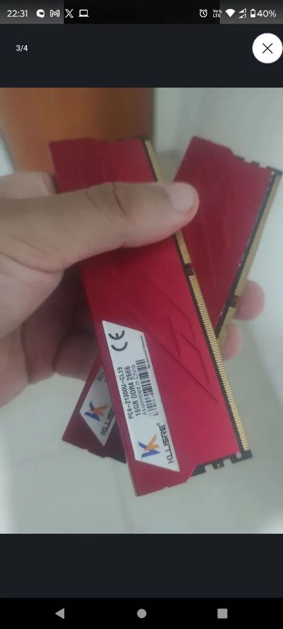 32 gb Memória ram ddr4 2x 16  - Foto 3