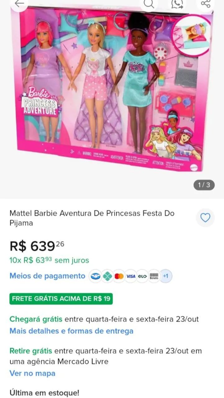 Barbie Fasta do Pijama 