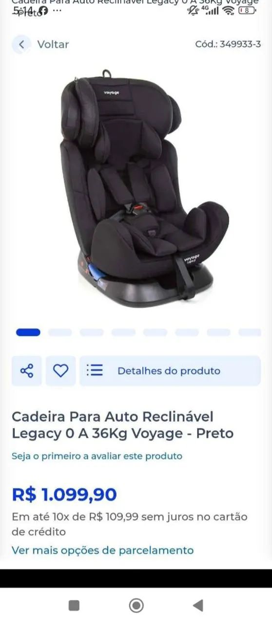 Cadeirinha para auto - Foto 4