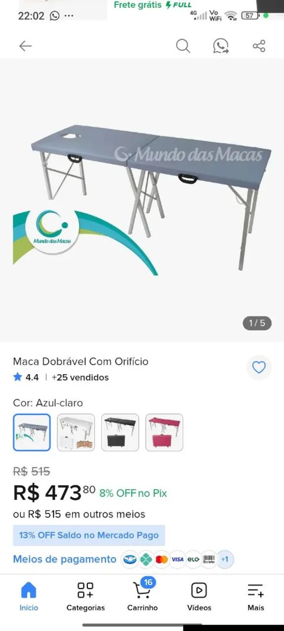 Maca dobrável com orifício, vira maleta! - Foto 4