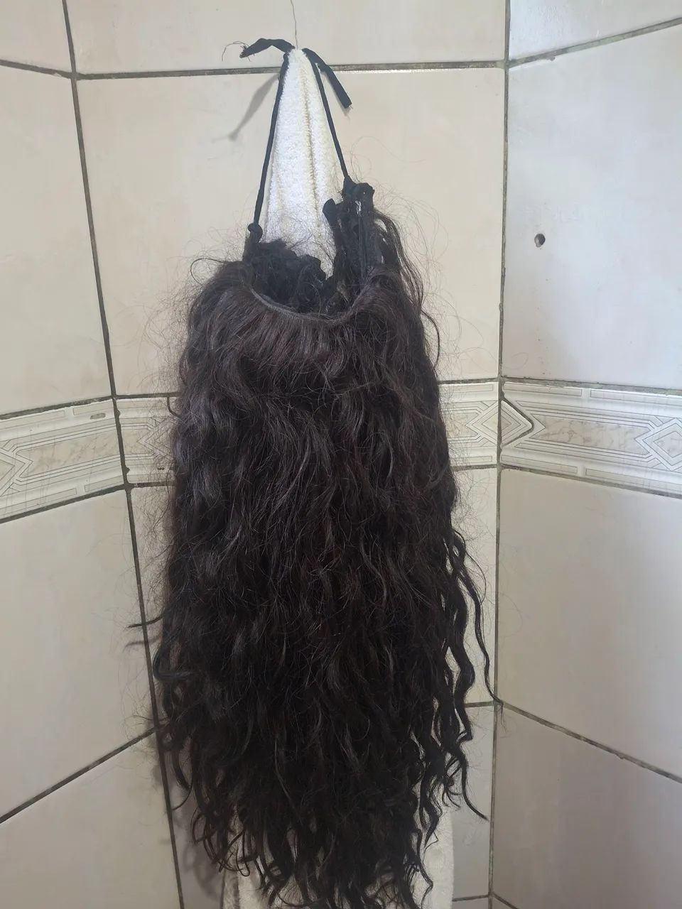 Cabelo humano em bom estado 