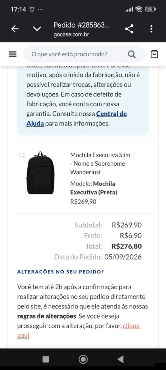 Mochila Executiva Slim Preta - Gocase - Foto 2