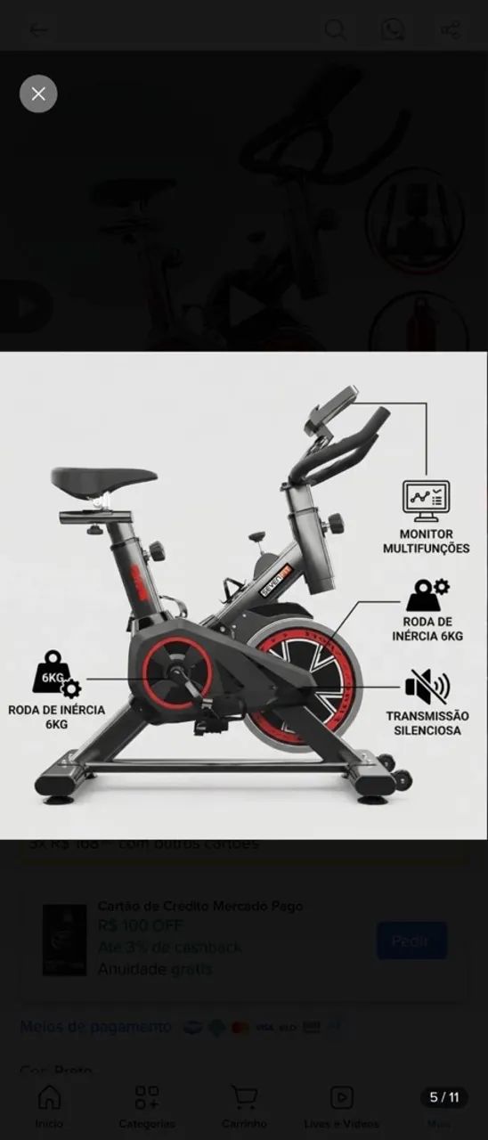 Bicicleta ergométrica  - Foto 4