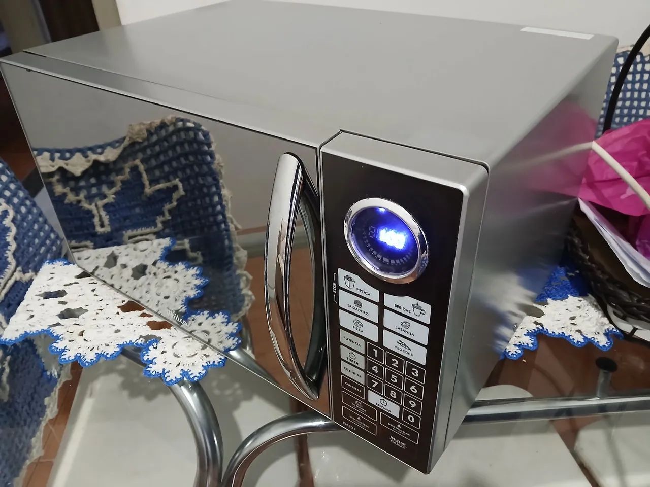 Micro-ondas espelhado philco 31 litros 