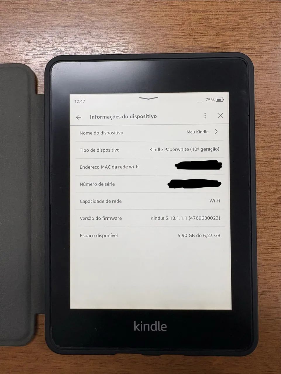Kindle Paperwhite 10ª geração - 8GB+capa - Foto 2
