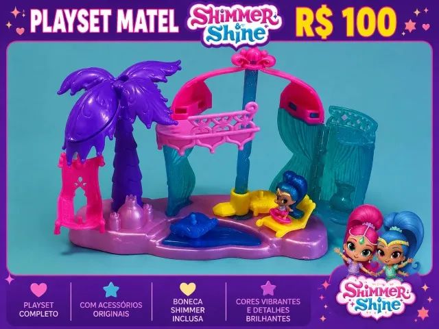 PLAYSET SHIMMER & SHINE (MATEL) ORIGINAL 