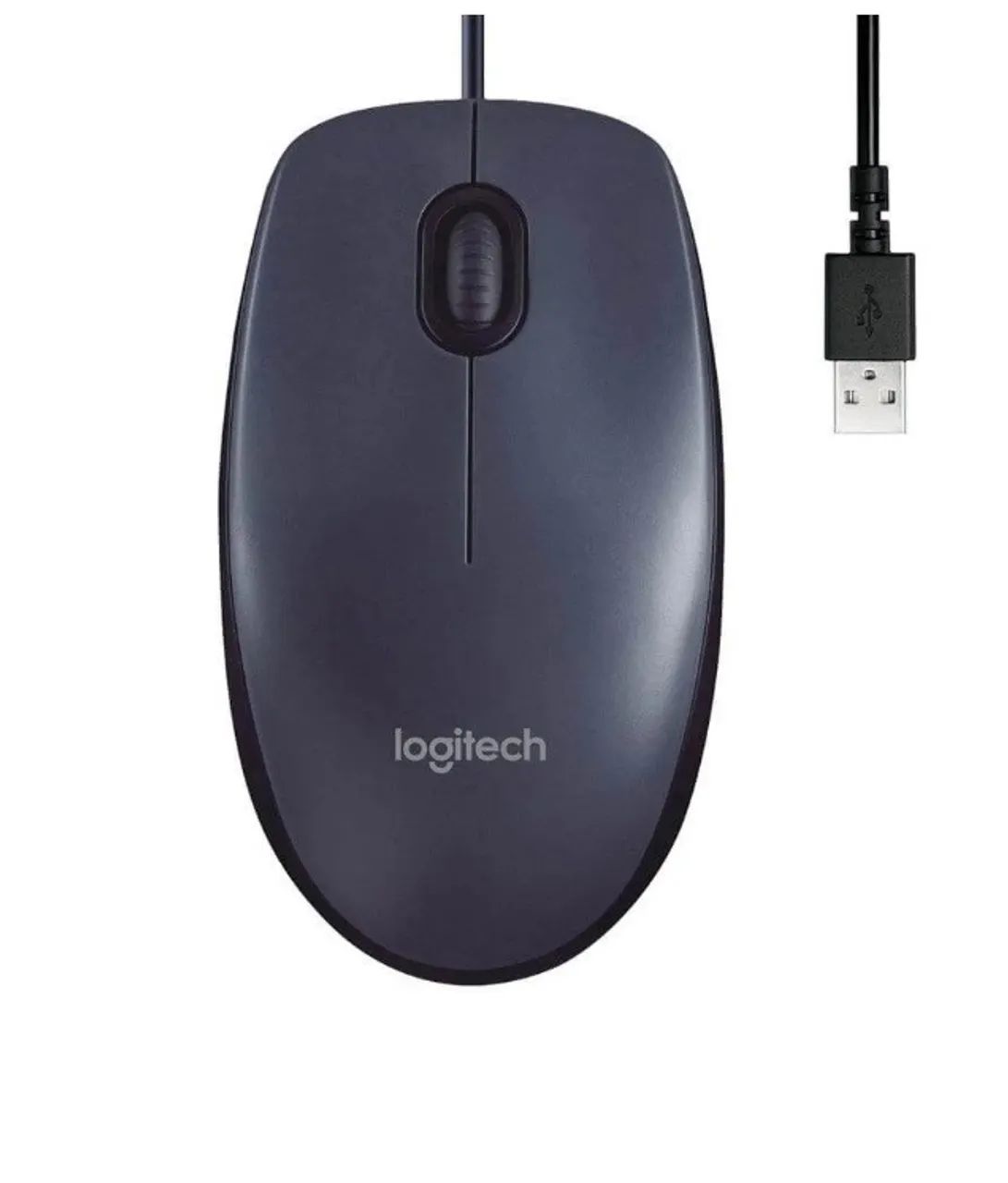 Mouse Logitech M90 Óptico Preto Usb Com Fio Original - Foto 2