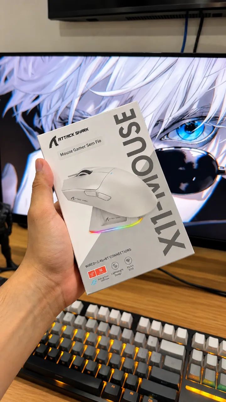 MOUSE ATTACK SHARK X11 - NA CAIXA