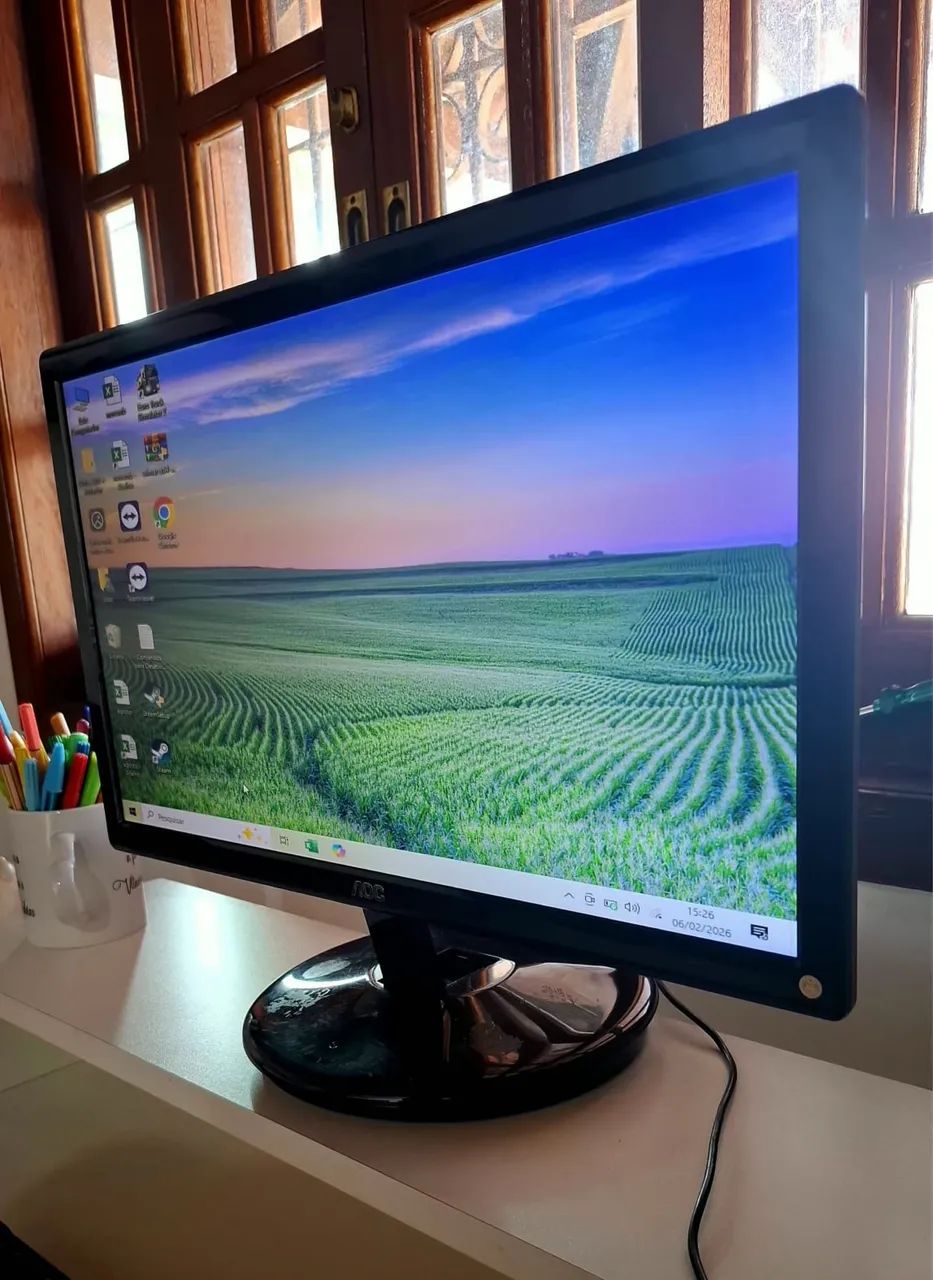 Monitor AOC E2043FK 20" VGA DVI + Cabo de Força - Foto 2