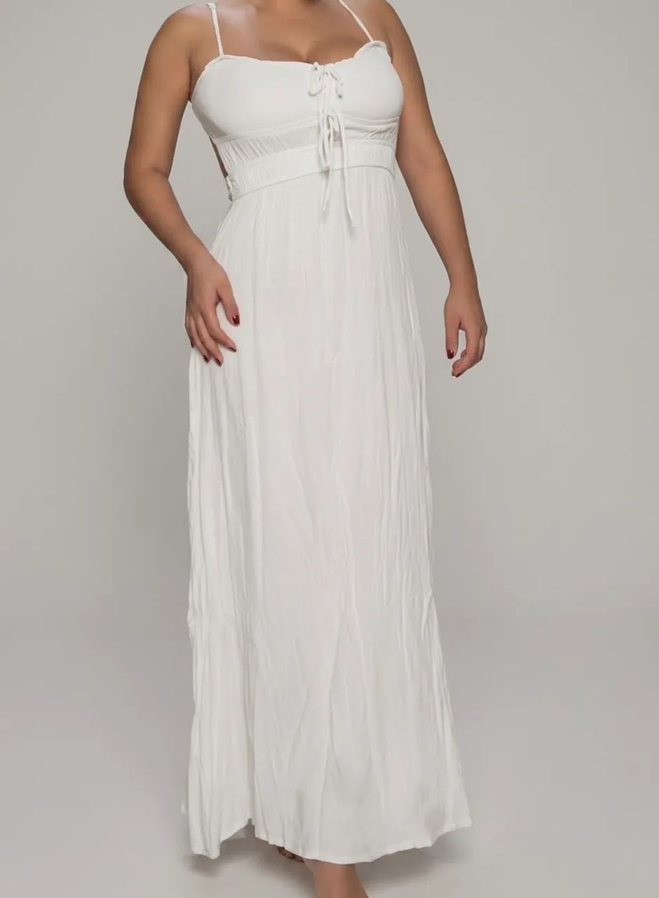 Vestido longo branco