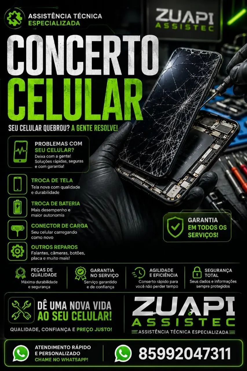 Seu celular quebrou