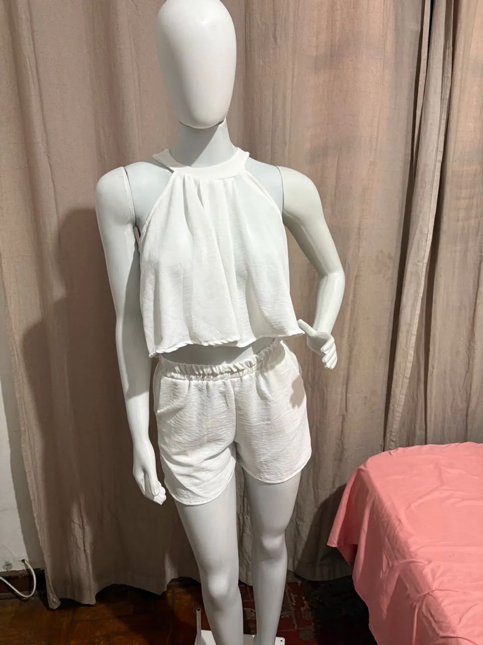 Conjunto feminino tecido dunas tamanho P e g - Foto 3