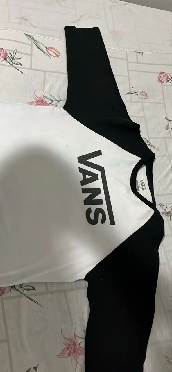 Camiseta Vans Original Raglan Manga Curta Slim Fit - Foto 2