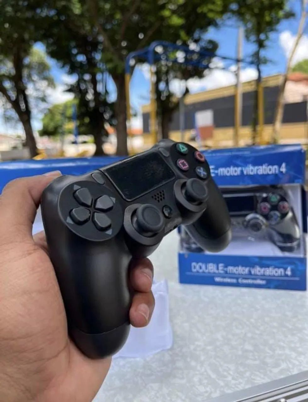 Kit 2 Controles Bluetooth Sem Fio Compatível com PS4, PC e Android - Novo - Foto 3