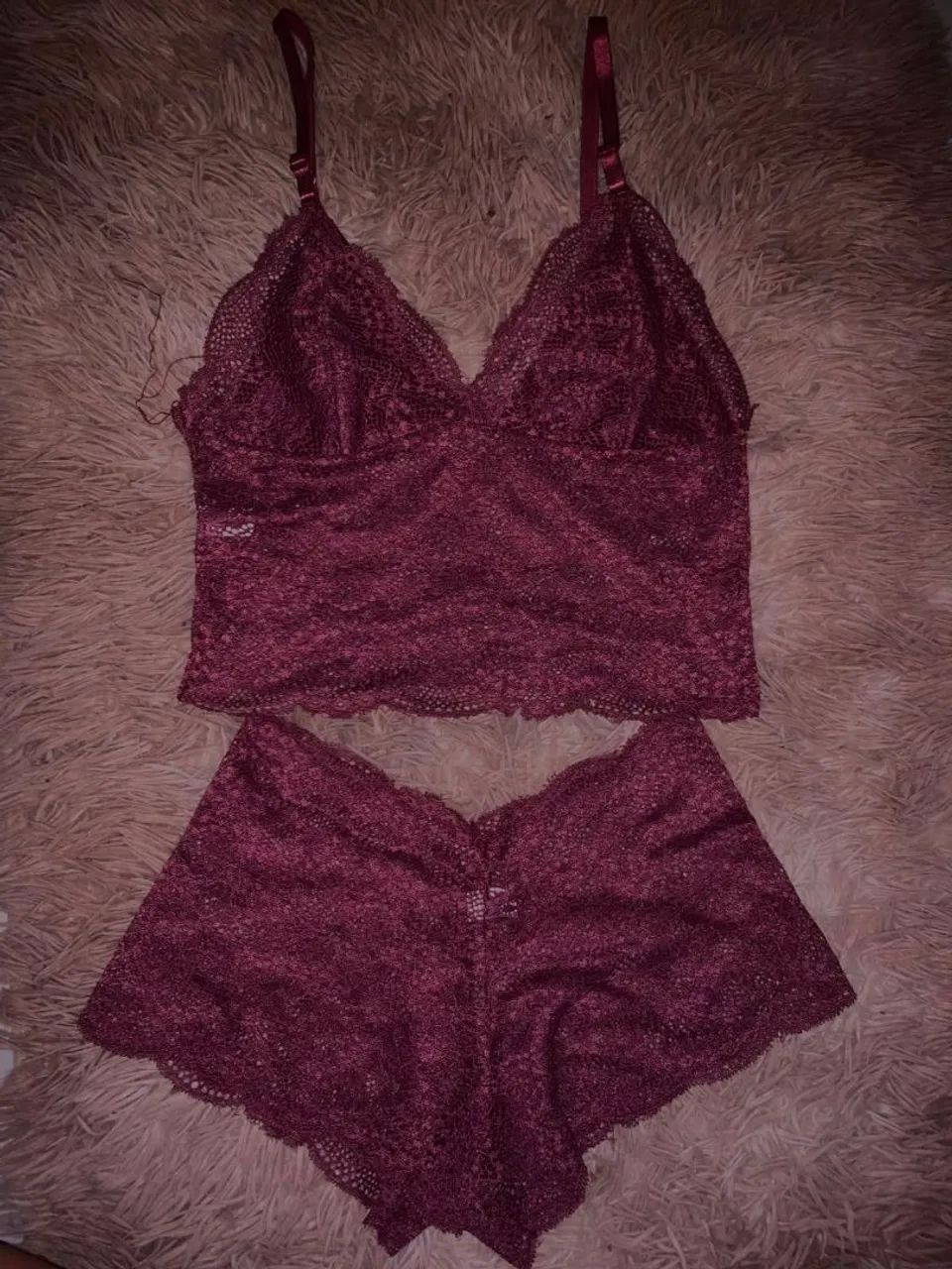 CONJUNTO DE LINGERIE EM RENDA ? ATELIÊ DA LUA