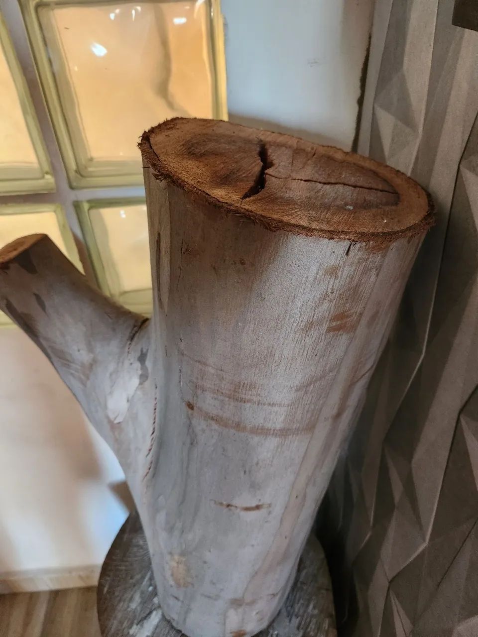 Tronco virgem Eucalipto decoração. - Foto 3
