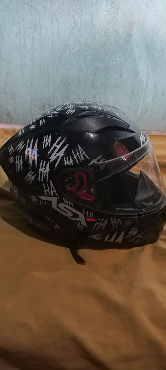 Capacete ASX Black hahaha  - Foto 2
