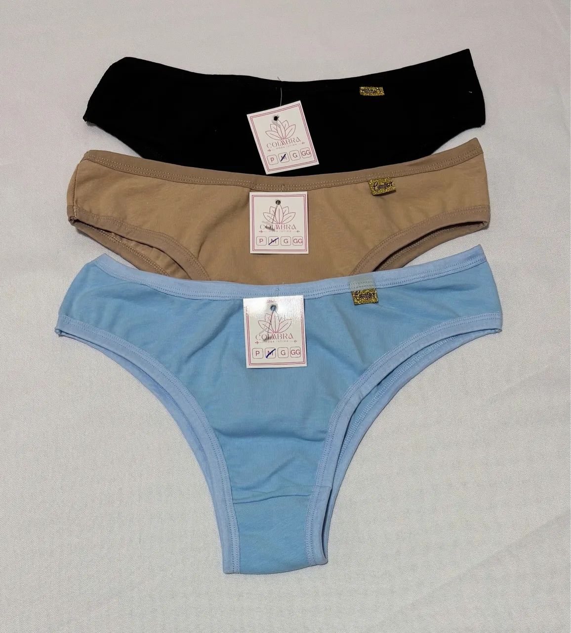 Kit c/3 calcinhas algodão 