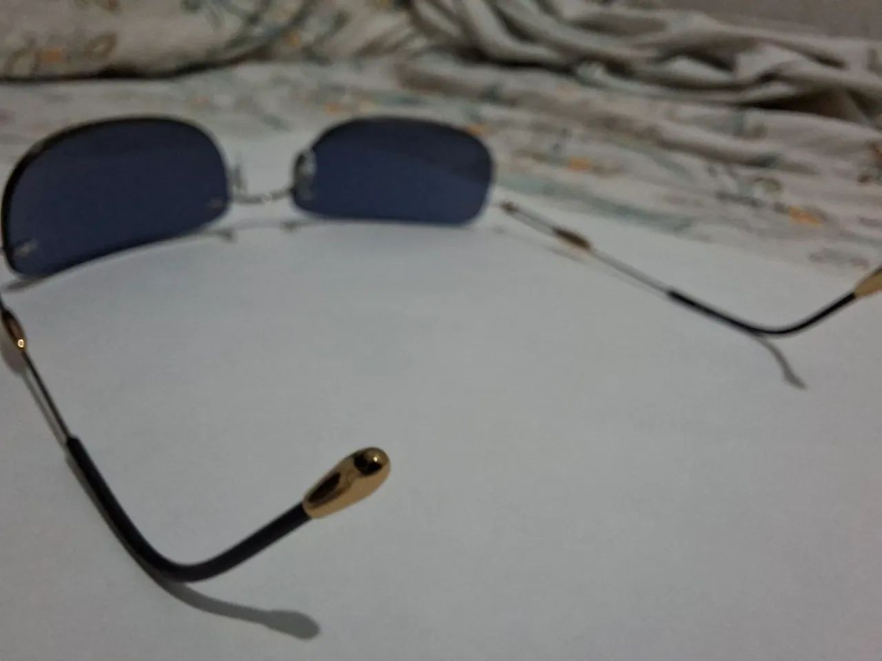 Óculos silhouette Rim Less Gold/Black - Foto 5